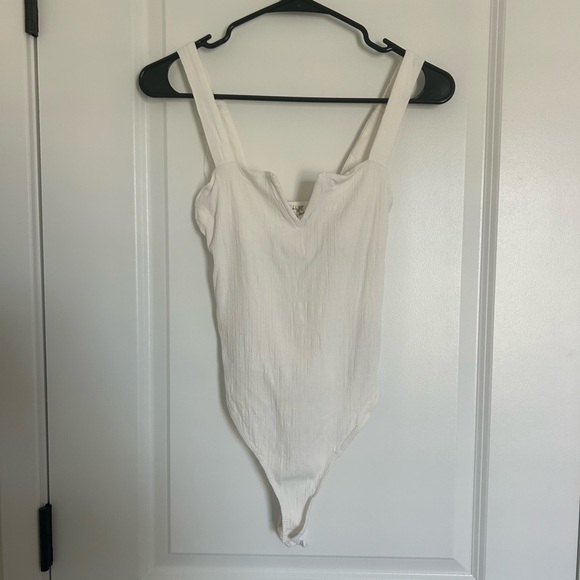 Free People Pippa White Shapewear Bodysuit Small - Picture 3 of 6